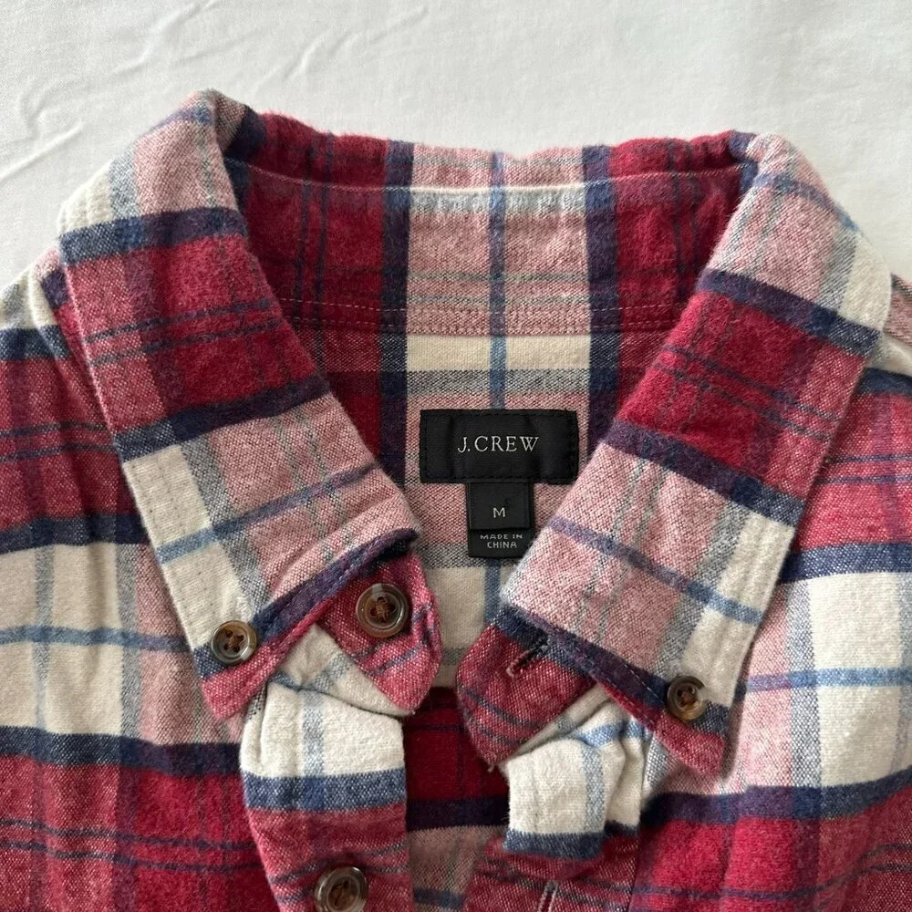 JCrew Flannel with Suede Elbow Patches